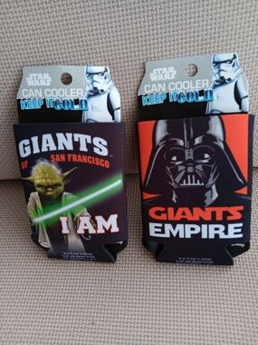 San Francisco Giants DARTH VADER & YODA Koozie Star Wars